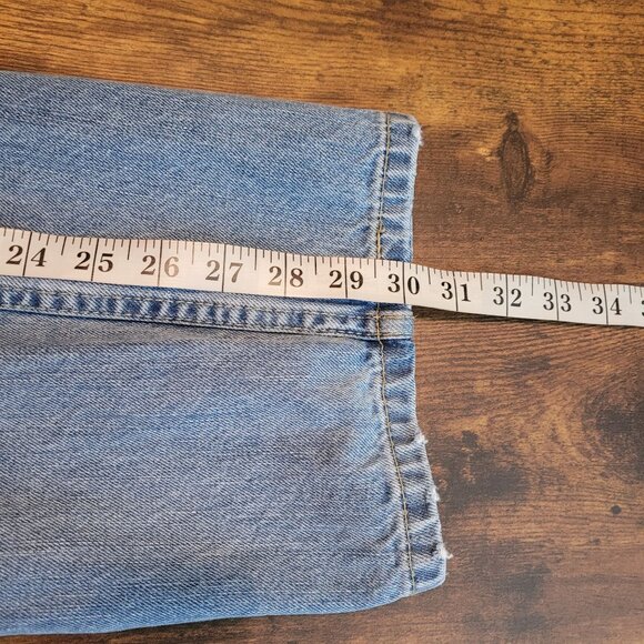 Levi's Jeans Mens 38x32 Measures 36x30 Straight Leg 505 Medium Light Wash - Picture 10 of 11
